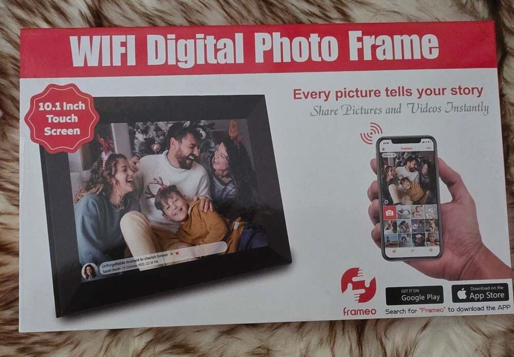 Frameo WiFi Digital Photo Frame 10.1 Inch Touch Screen